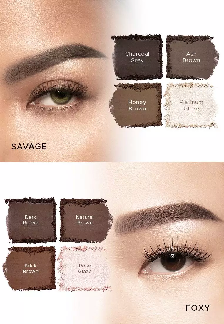 Brow Definer Palette in FOXY with brush