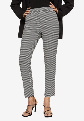 Mango black Skinny Houndstooth Suit Trousers 9BCF5AA99B3486GS_1