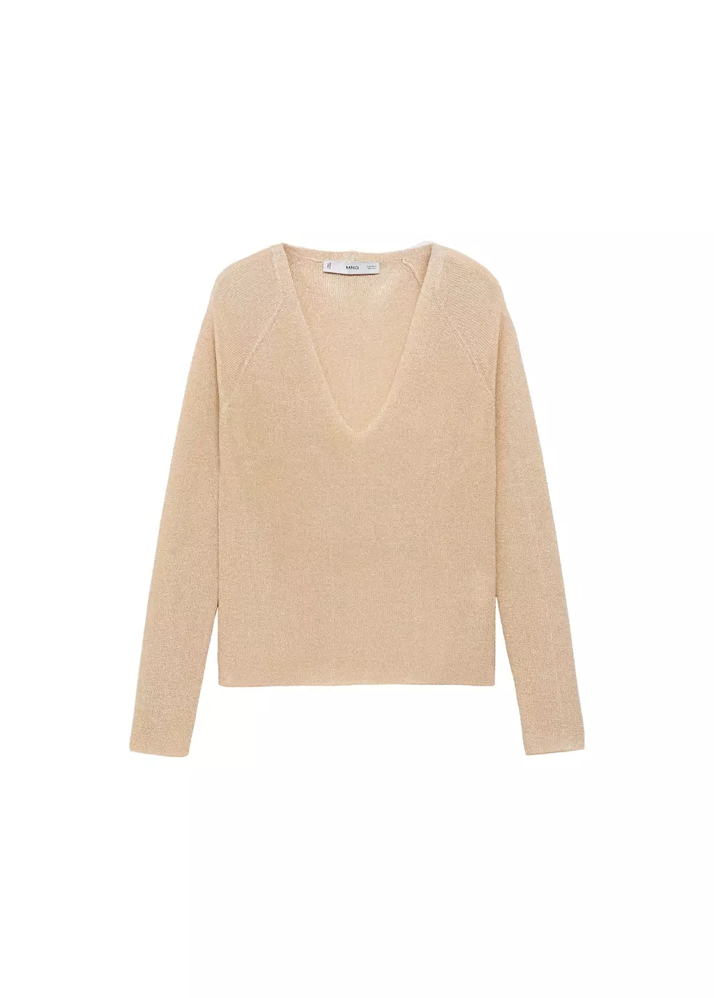 Sweater lurex leher V