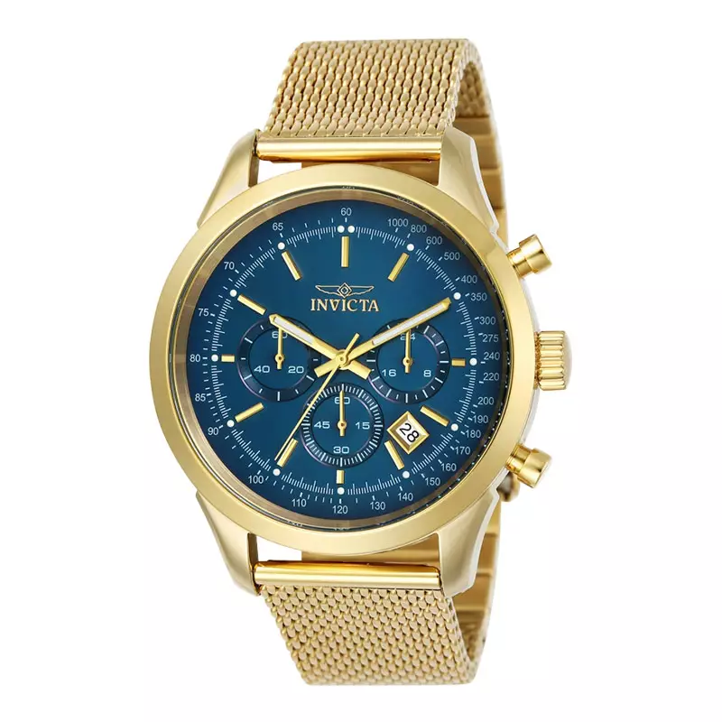 Speedway Invicta Blue Dial Chronograph Watch Jual Invicta Jam