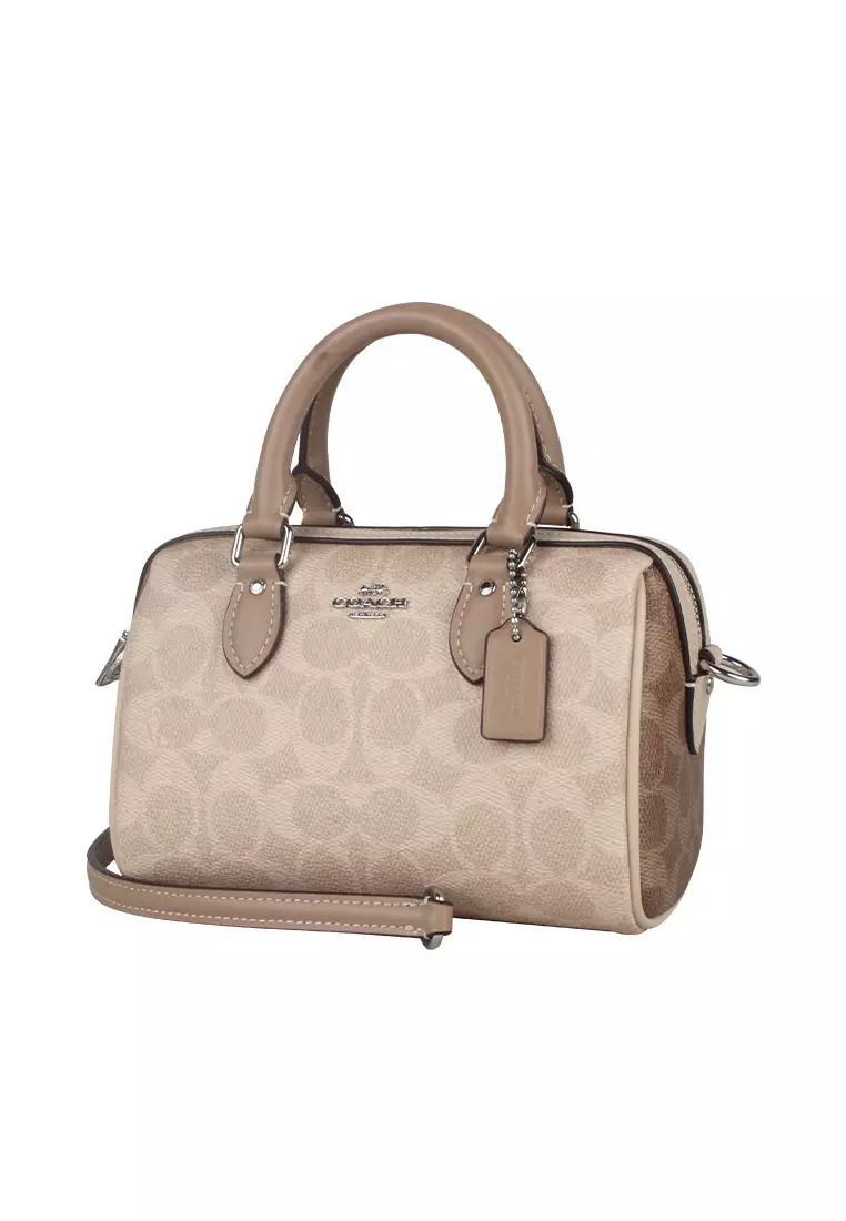 Mini Rowan Crossbody Bag In Blocked Signature Canvas CW330