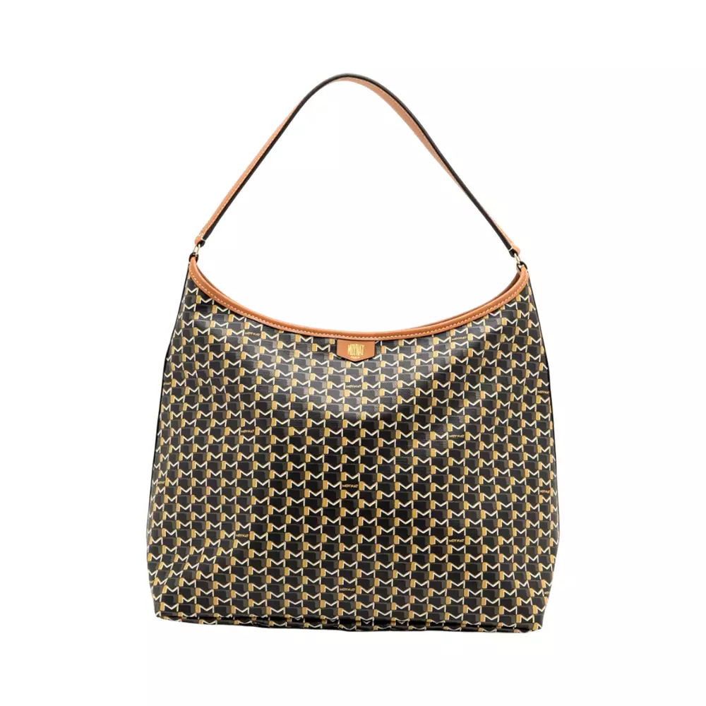 M Hobo Bag Black Tan