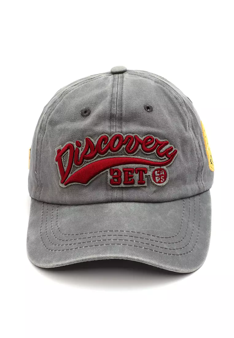 Discovery Drsh Topi Baseball Unisex Casual Sport Adjustable Strap Material Cotton ORIGINAL - Grey