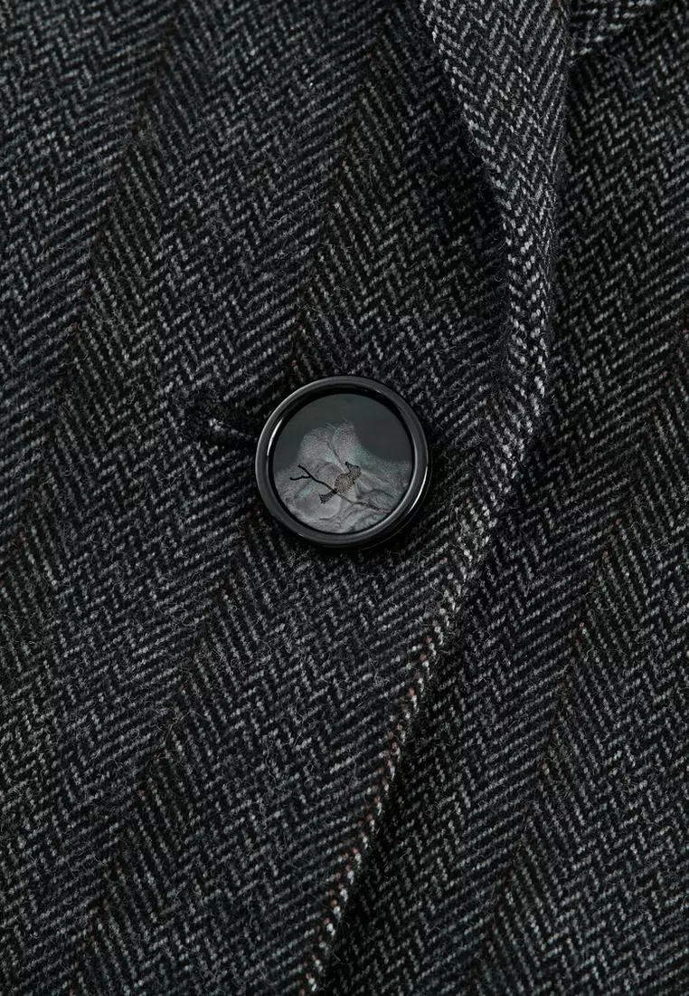 Long Sleeve Slim Fit Suit Blazer