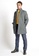 Gay Giano grey Padded Trench Coat C271AAAD615954GS_1