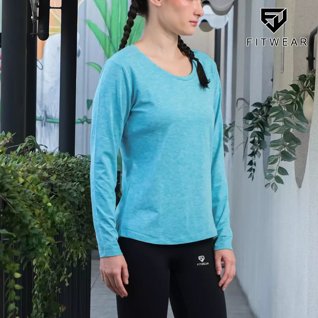 Fitwear - Kaos Olahraga Wanita NEW BIANCA BASELAYER LONGSLEEVE -  BUBBLEGUM