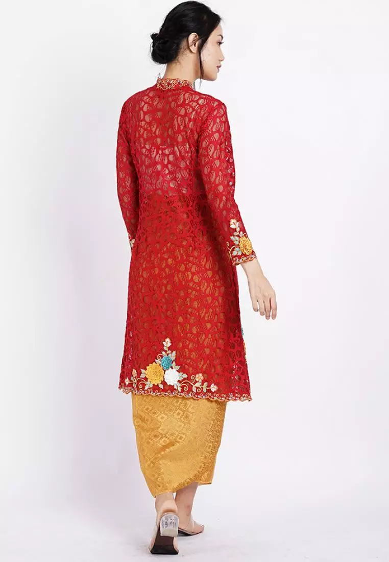 Kebaya Panjang Bordir Handmade 3D Series