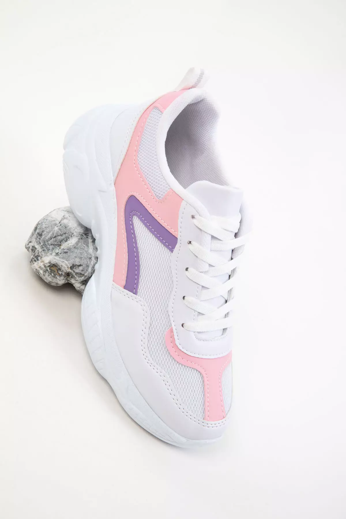 White-Powder-Lilac Women's Sneaker 20610