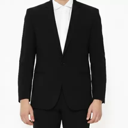 Lawell Jas Pria Formal–Hitam | CAMEO-ST | Regular Fit Jas | Polos