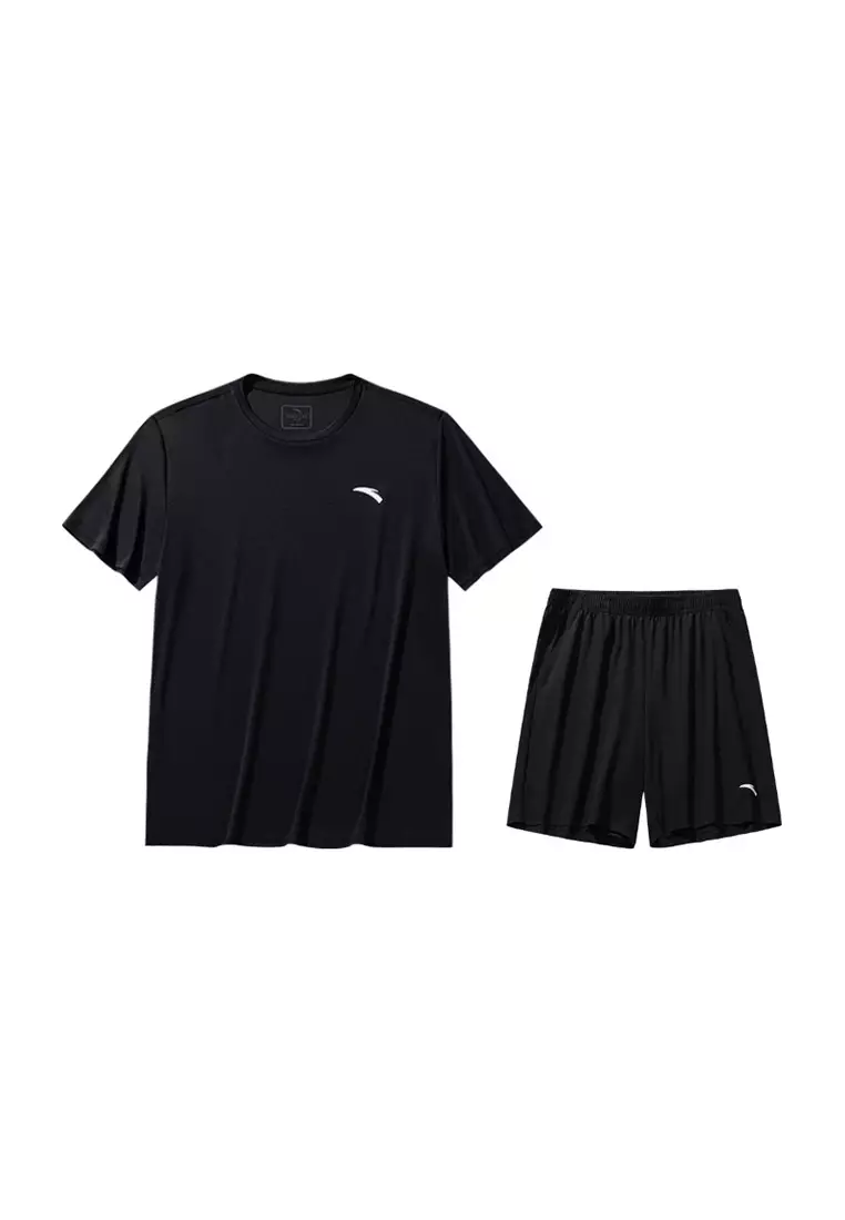 Men Training Knit Sport Set Loose-Fit Breathable Moisture-Wicking Quick-Dry Fitness 9525B7207A