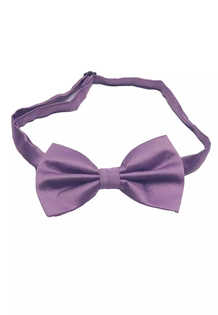 Houseofcuff Dasi Kupu Bowtie Pocket Square Saputangan Ungu Tua A15