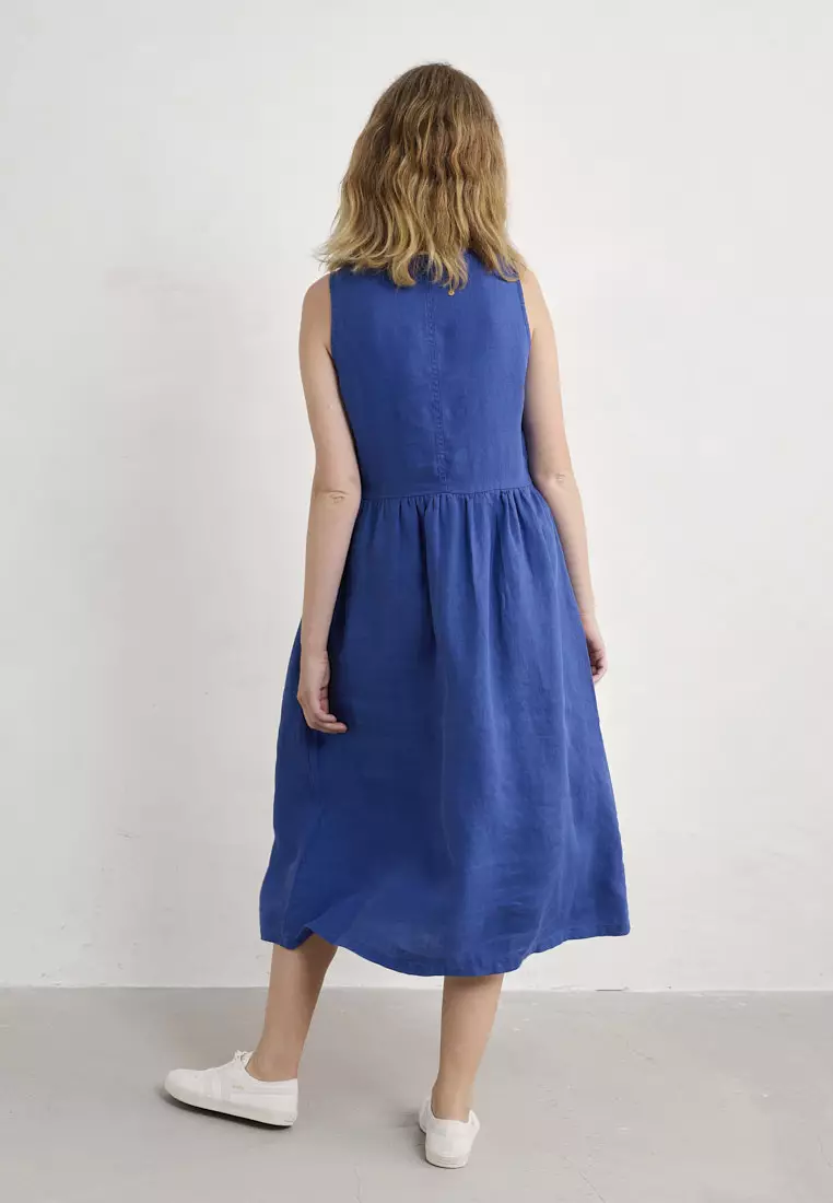 Seasalt Cornwall Navy Lowland Heather Dress