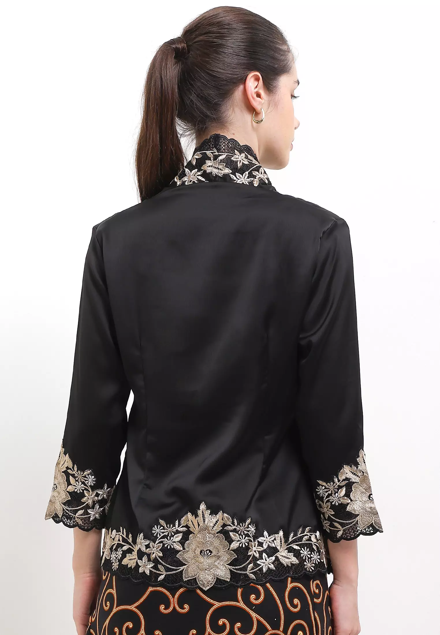 Embroidery Kebaya 7/8-Sleeve>Rose Gold colored