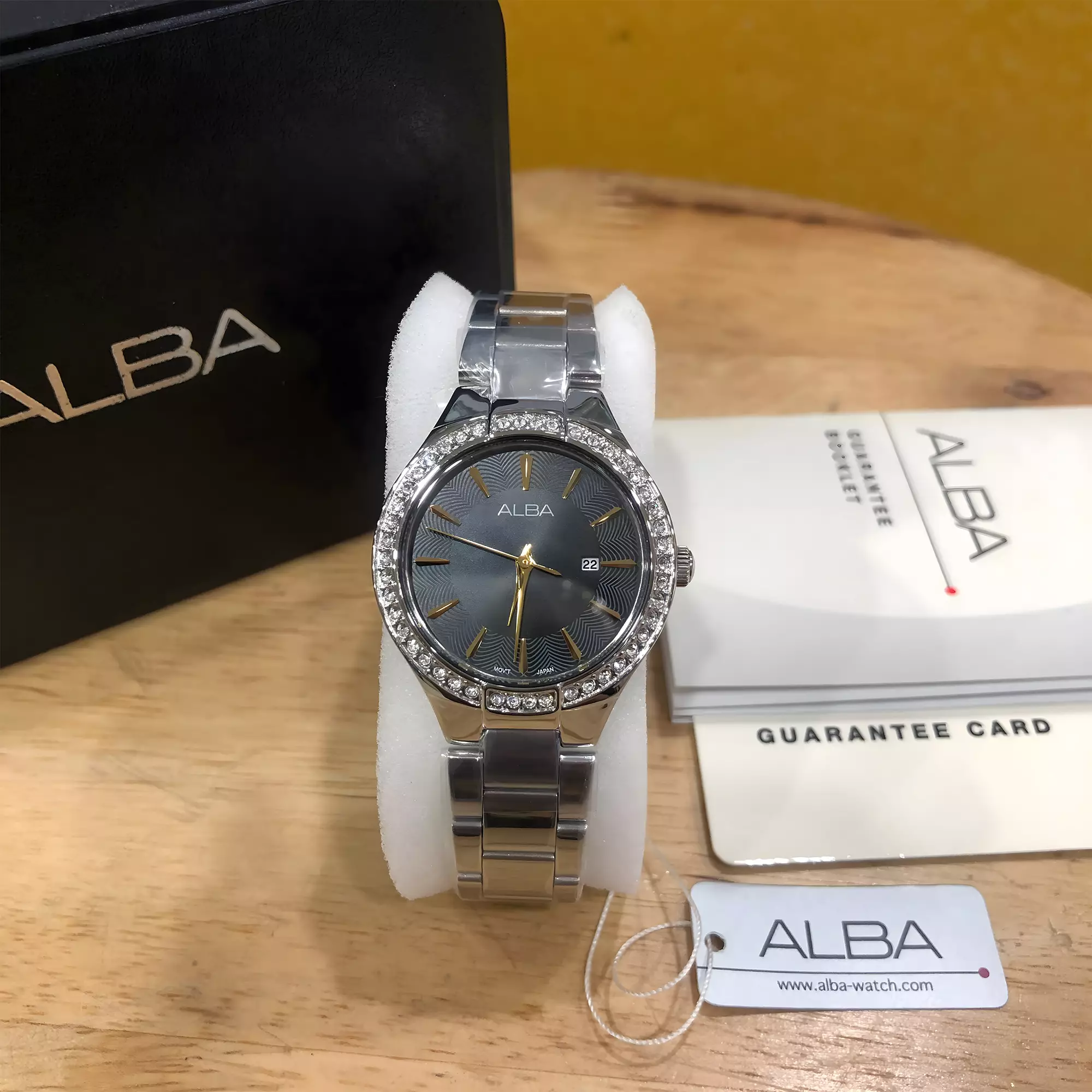 Alba Fashion Series - Women’s Watch - Black Dial - All Silver Stainless Steel - AH7DU3X1