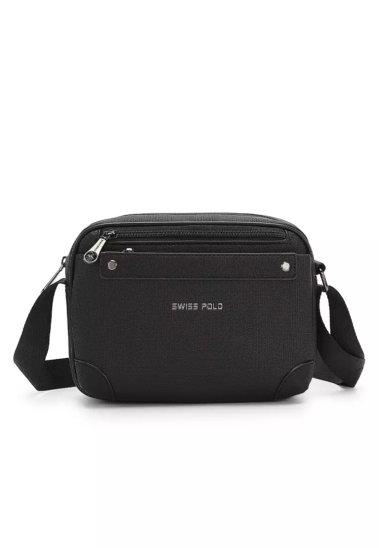 Men's Sling Bag / Crossbody Bag - Black