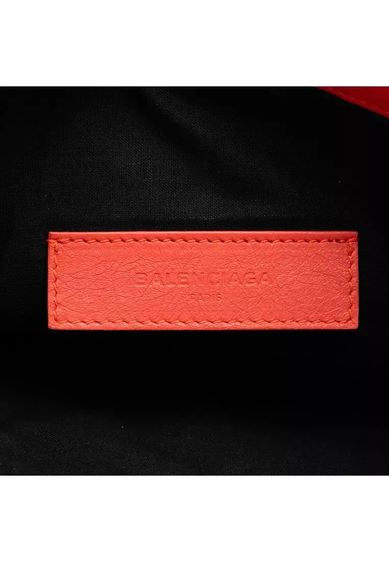 Pre-Loved Balenciaga Lambskin Motocross Classic Clip M Clutch