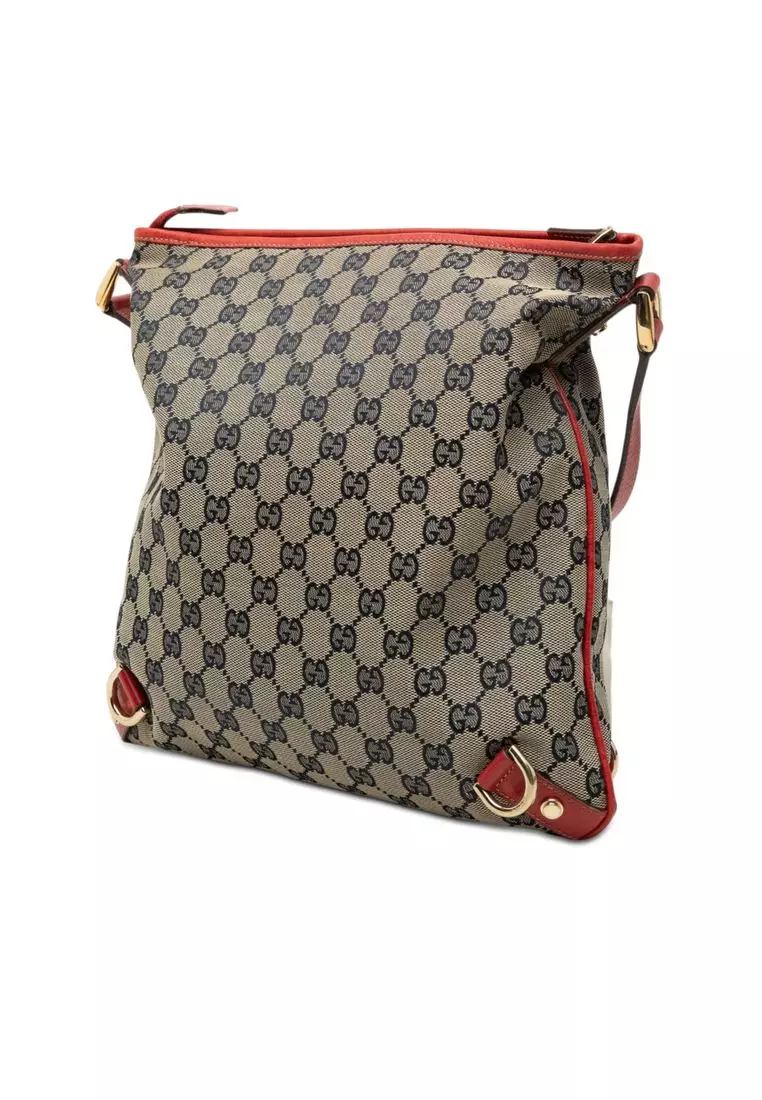 Pre-Loved Gucci Gg Canvas Abbey D Ring Crossbody