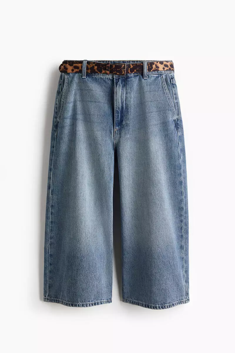 Wide High Waist Culotte Jeans