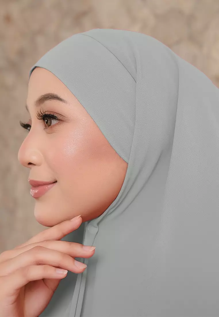 KHIBAN KHAIRA MAGNET PLUS NIQAB - SILVER GREY