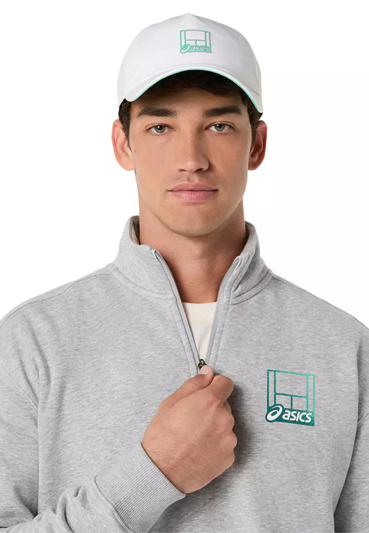 Asics Men Court Core Graphic Half Zip Sweatshirt-2041A384.020