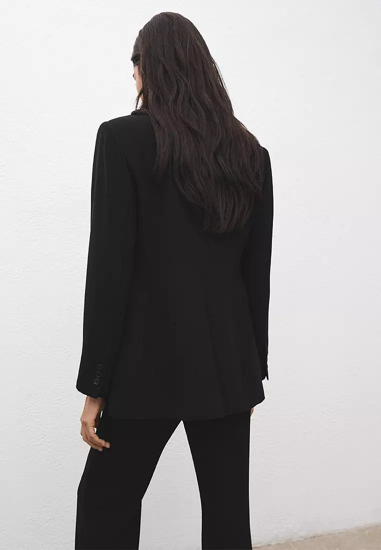 Suit Jacket With Scarf