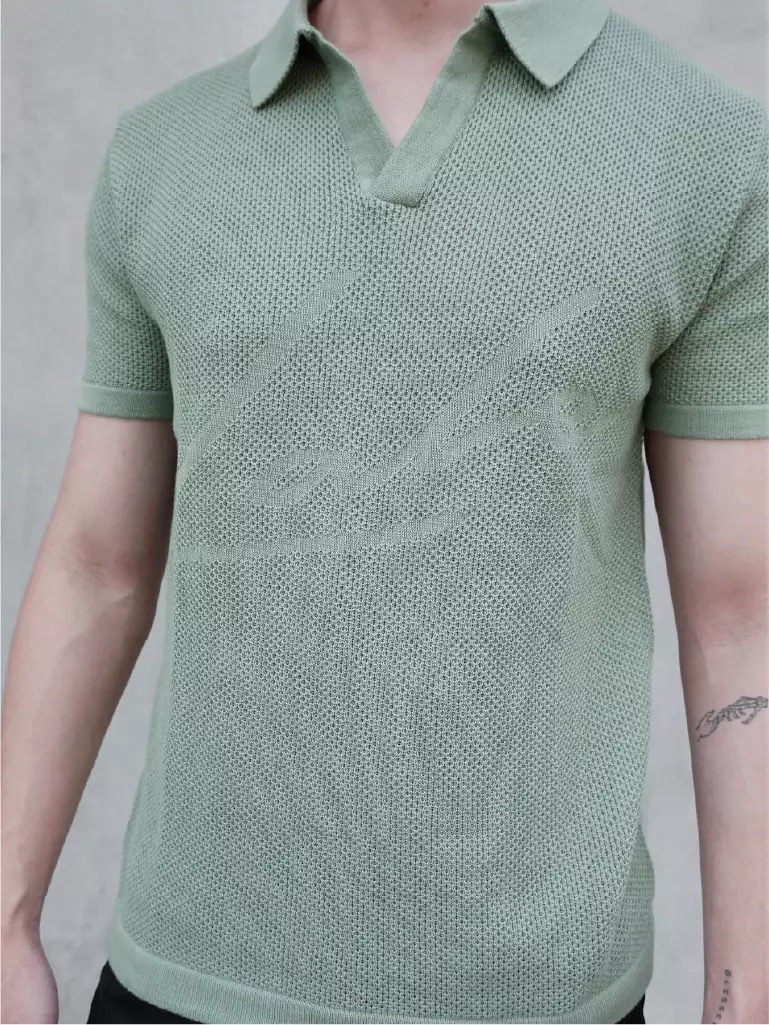 Kale LOUVRE GREEN/ Polo Shirt Pria / Atasan Kaos Polo Rajut Pria / Kaos Pria / Baju Kaos Pria