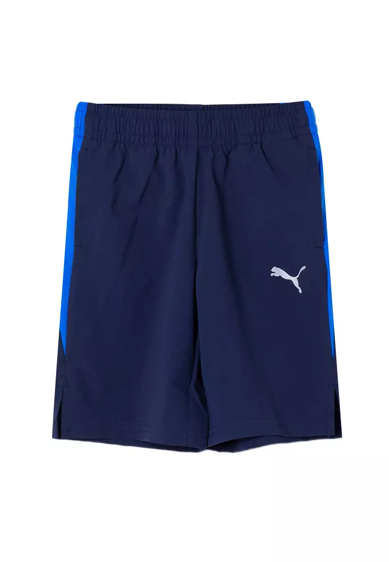 Navy blue puma shorts on sale