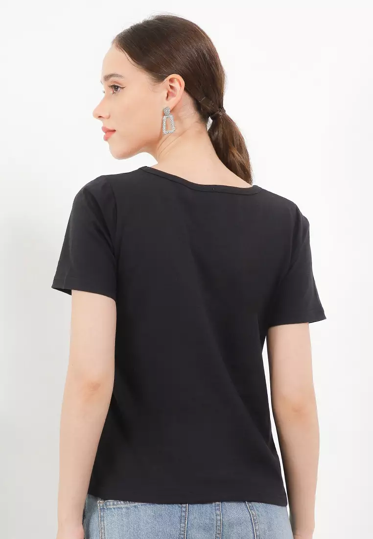 Cotton Lark Tee V Neck