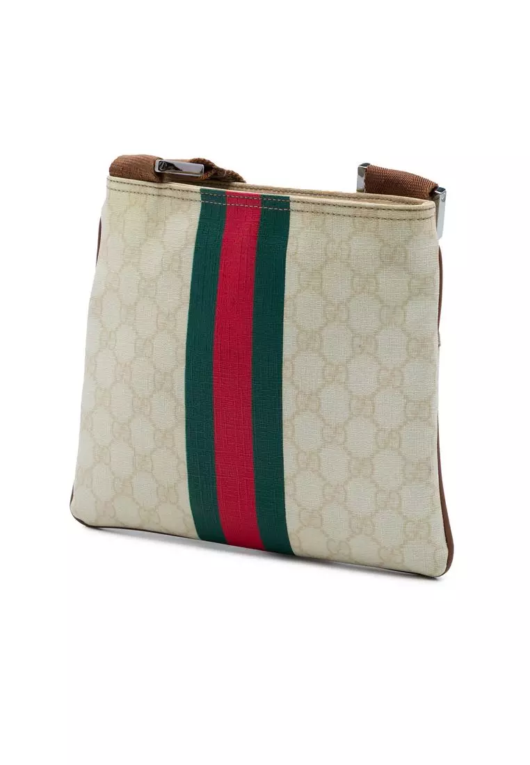 Pre-Loved Gucci Gg Supreme Web Crossbody