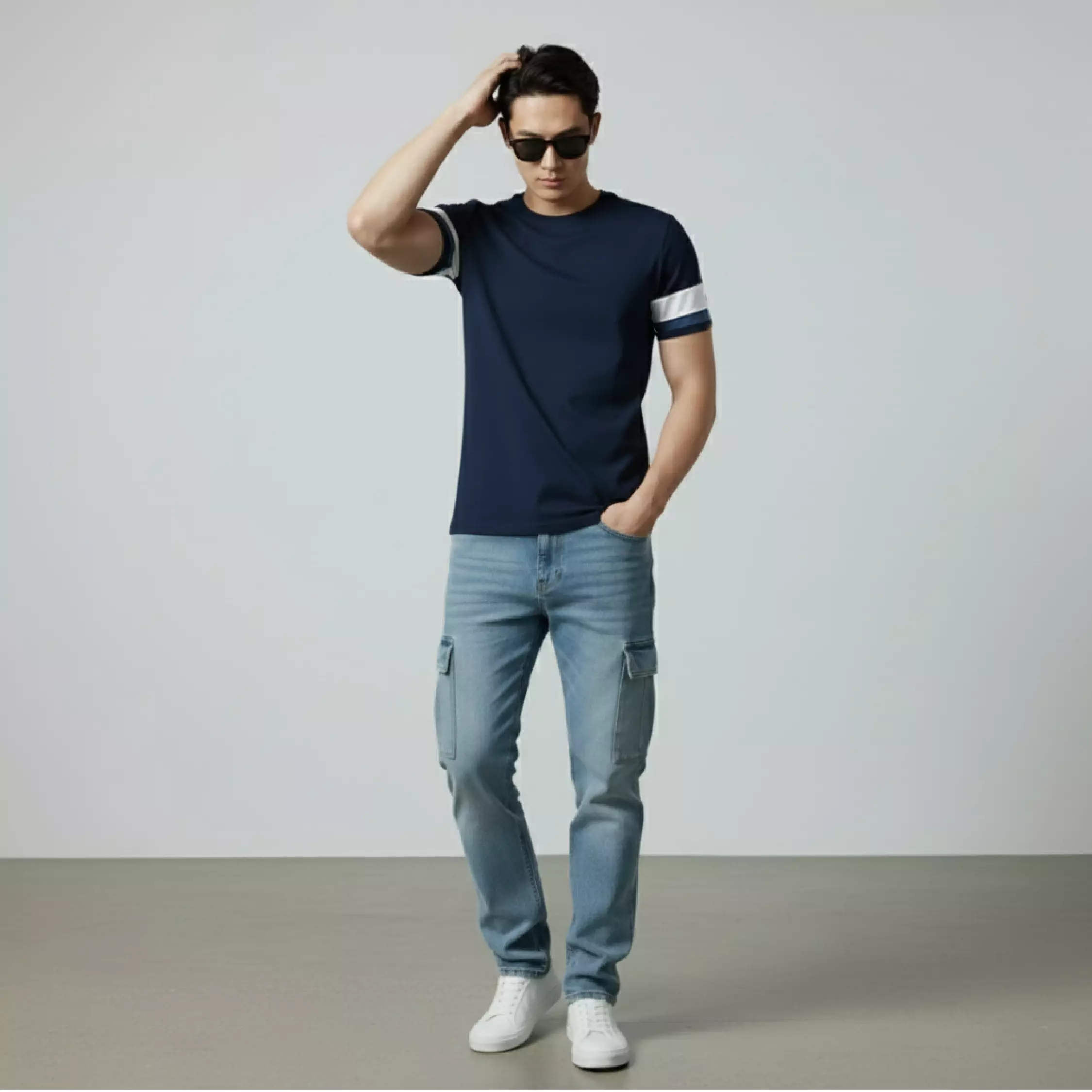 Kale Dios Navy / Tshirt Pria Premium Cotton  Lengan Pendek