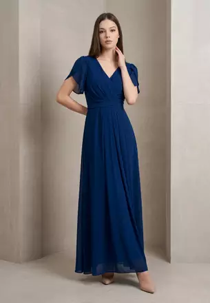 v.chapman lucetta corset tiered maxi dress The in Denim Blue Windsor – V. Chapman which features brown flowers status_Core GLOBAL Ivory-Champagne Wedding Dresses | Color:emerald green