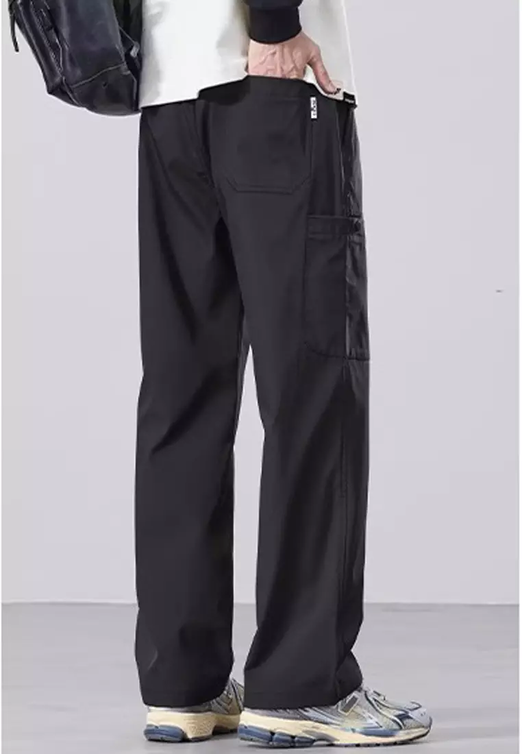 Drawstring Casual Cargo Trousers
