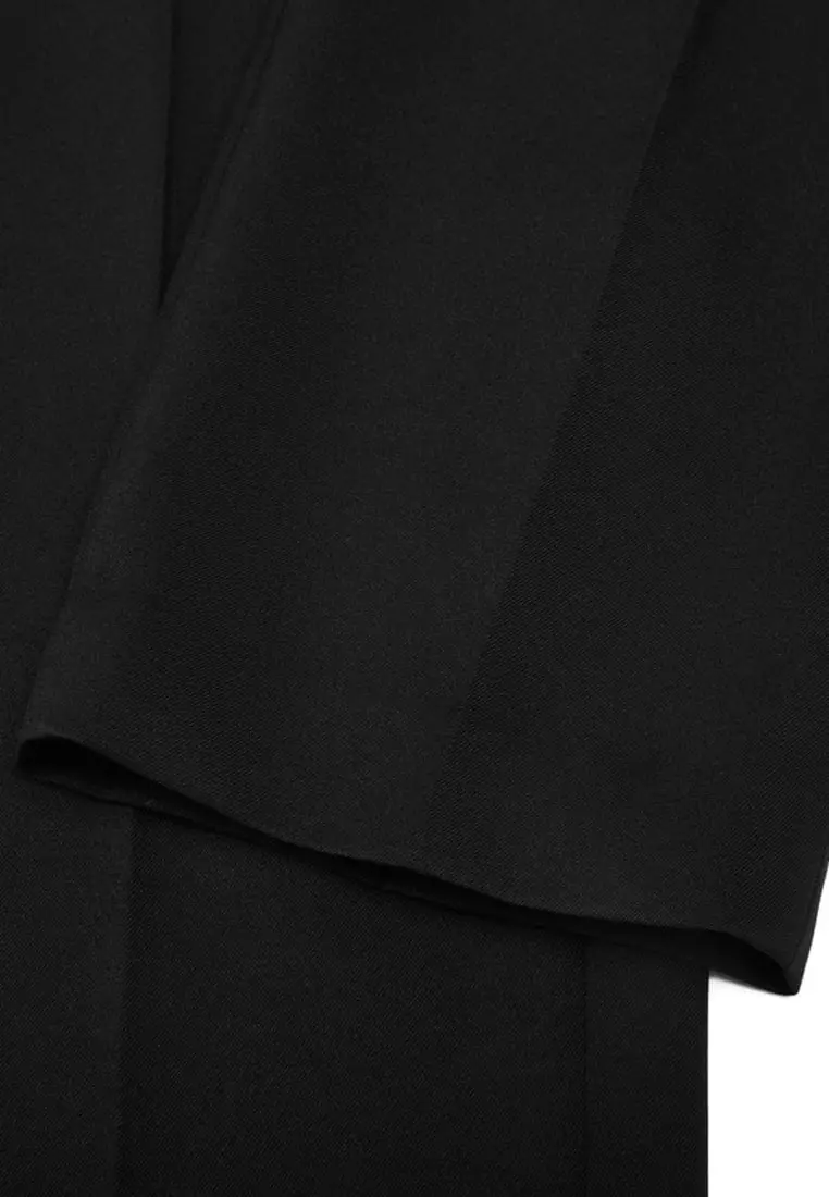 Teflon Smart Fit Twill Suit Pants with Elastic Waist Band