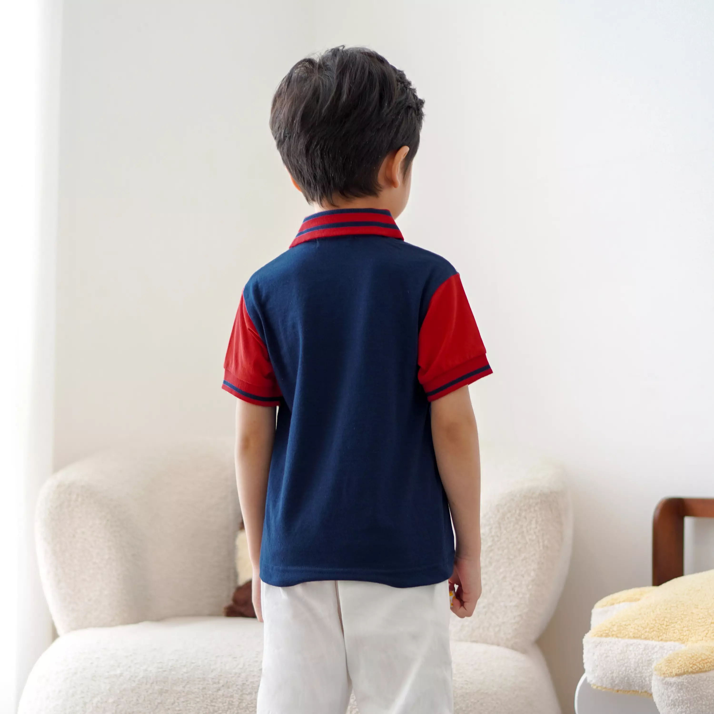 Matsuda baju kaos polo anak laki laki katun umur 2-12 Coco