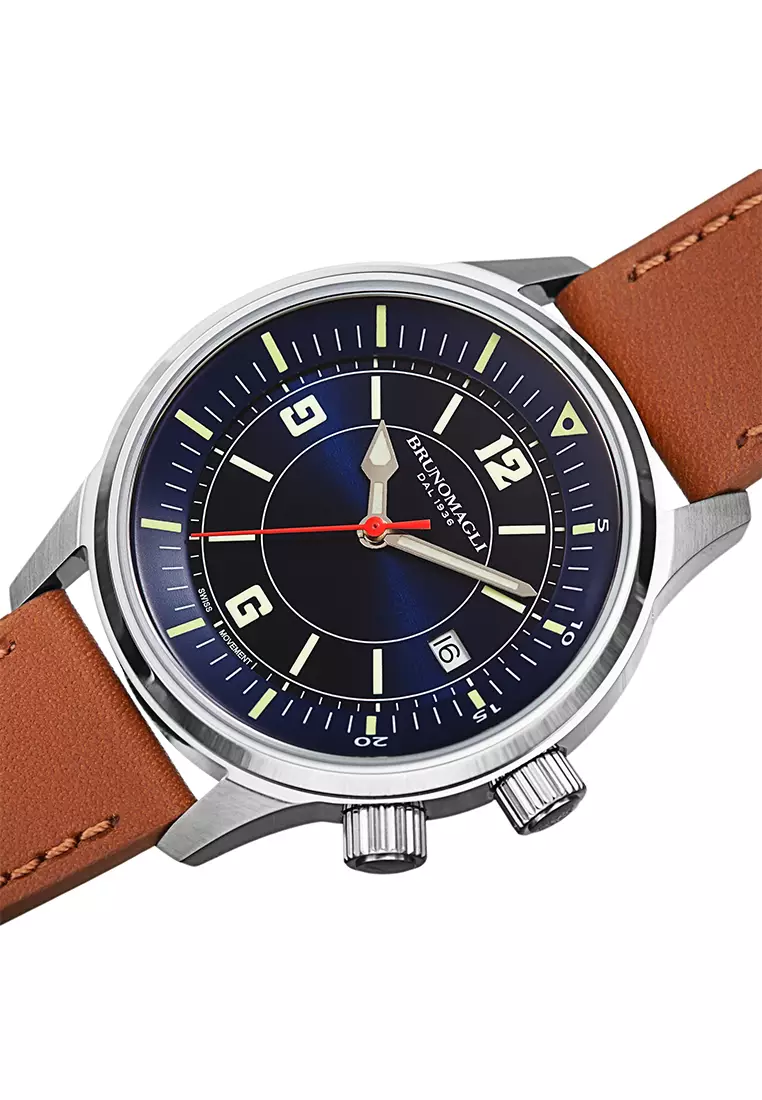 Bruno Magli Vittorio 24.191281.SU Jam Tangan Pria Swiss Analog