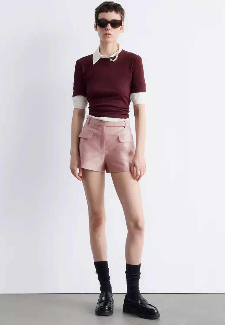 Satin Mini Shorts