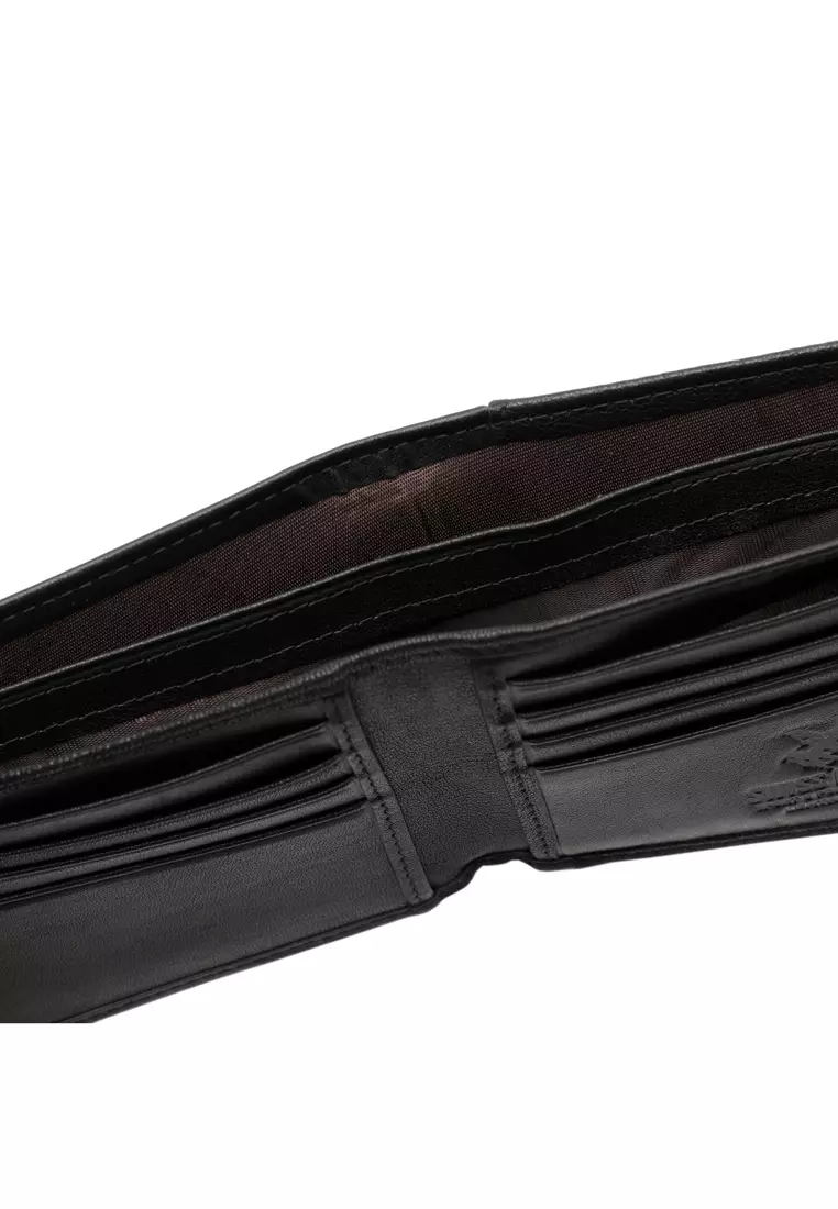 Men's RFID Blocking Bi Fold Wallet (RFID 錢包) - 黑色