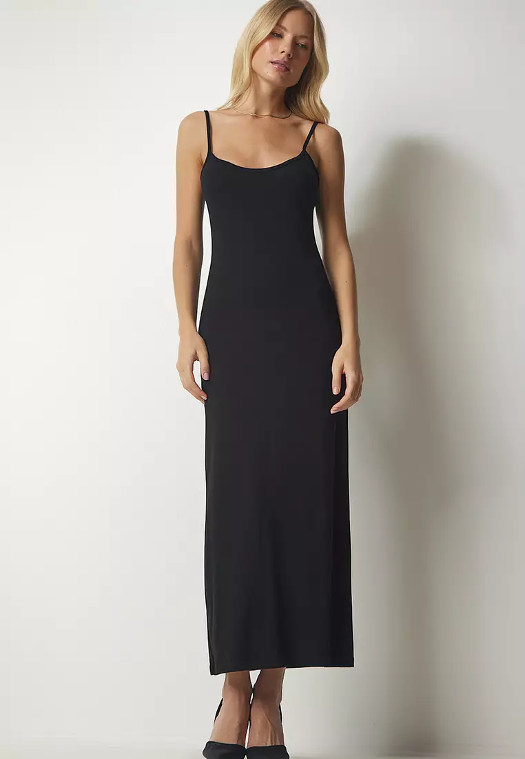 Strappy Knitted Column Dress