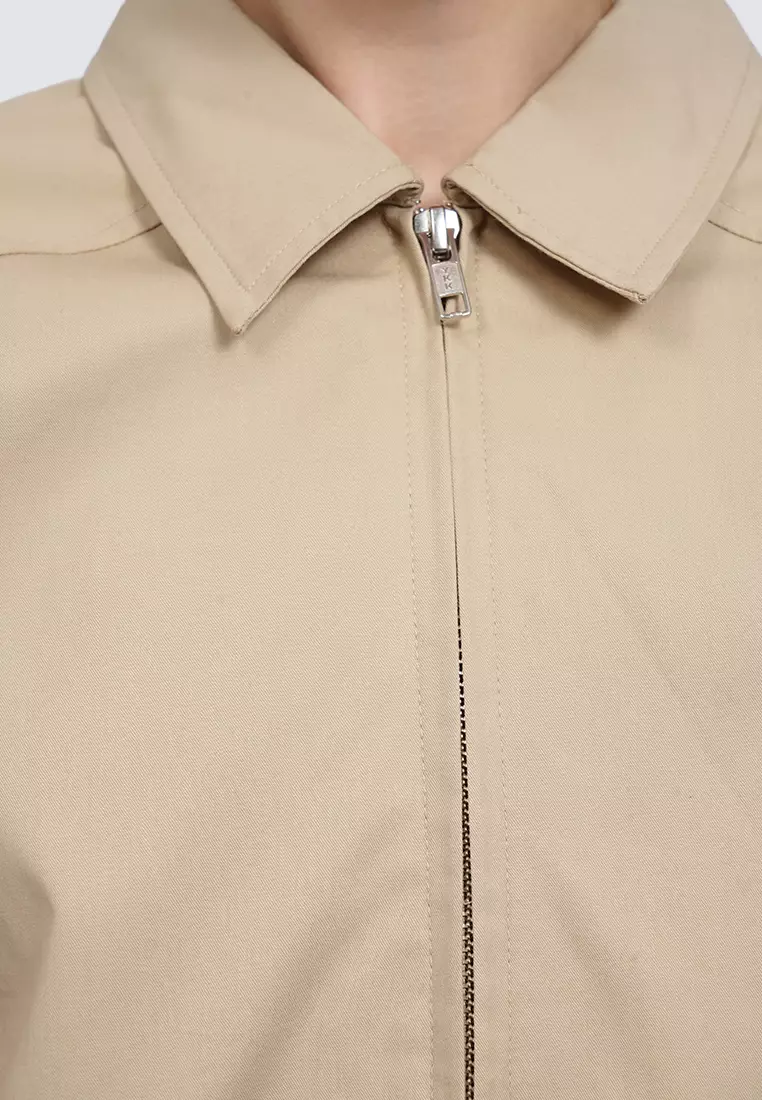 Two-Way Zipped Jacket TAUPE