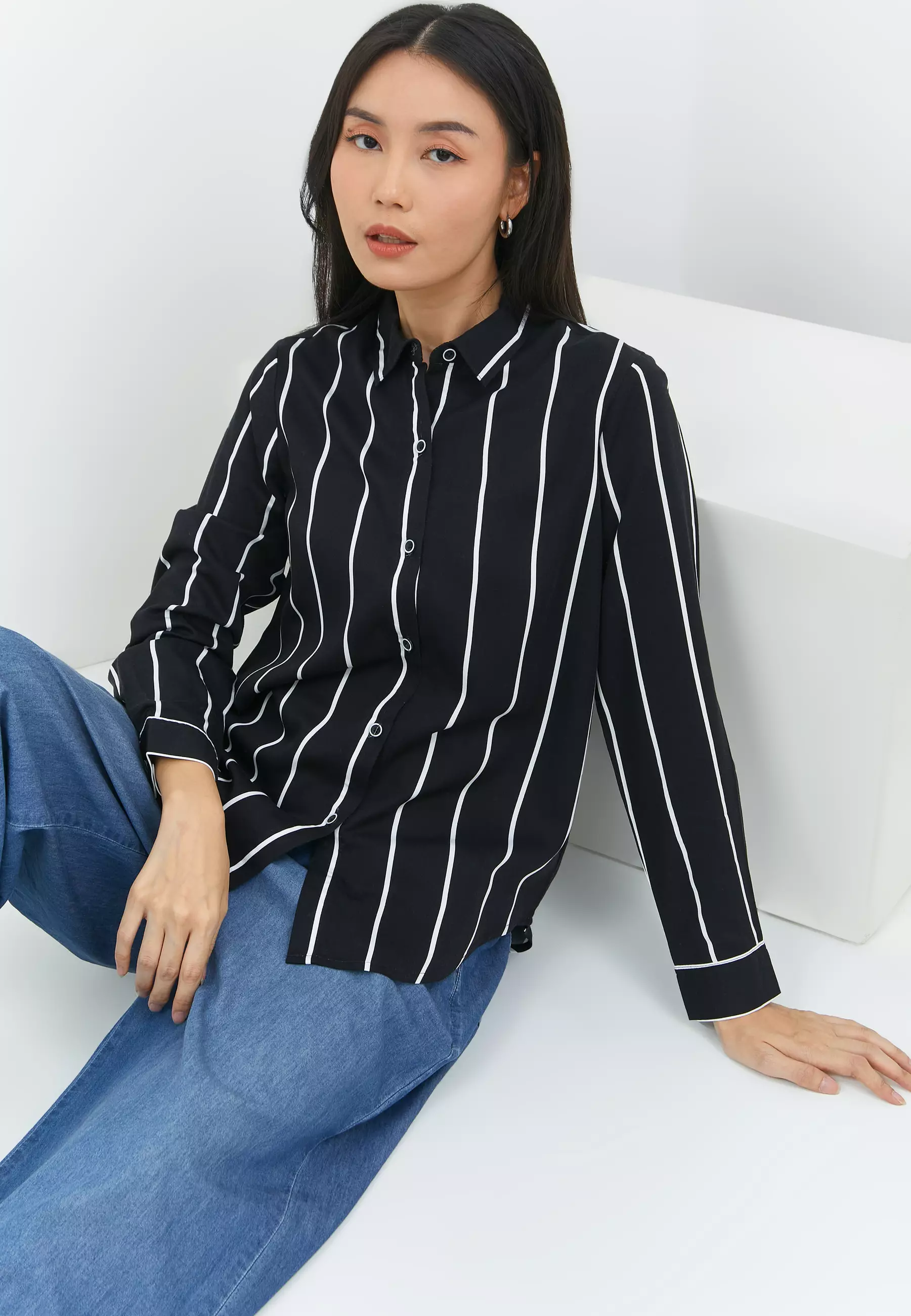 Tatum Black Stripe Shirt (G.11661)