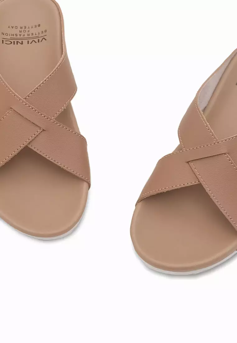 VIVI NICI - Melly Sandal Wanita Mocca