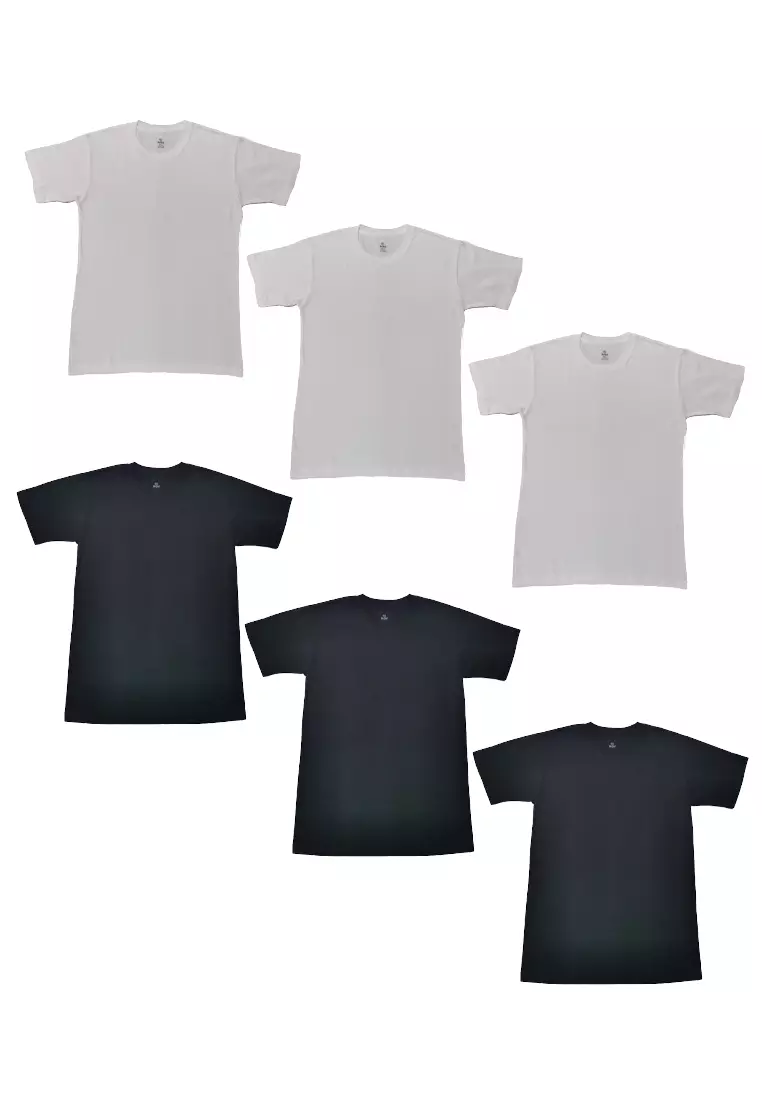 Buy BRUTE Classic Crew Neck Combo Shirt - Set of 6 2024 Online | ZALORA ...