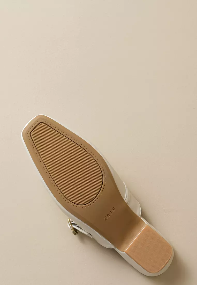 3CM Rivet Needle Strap Mules WW6579-2