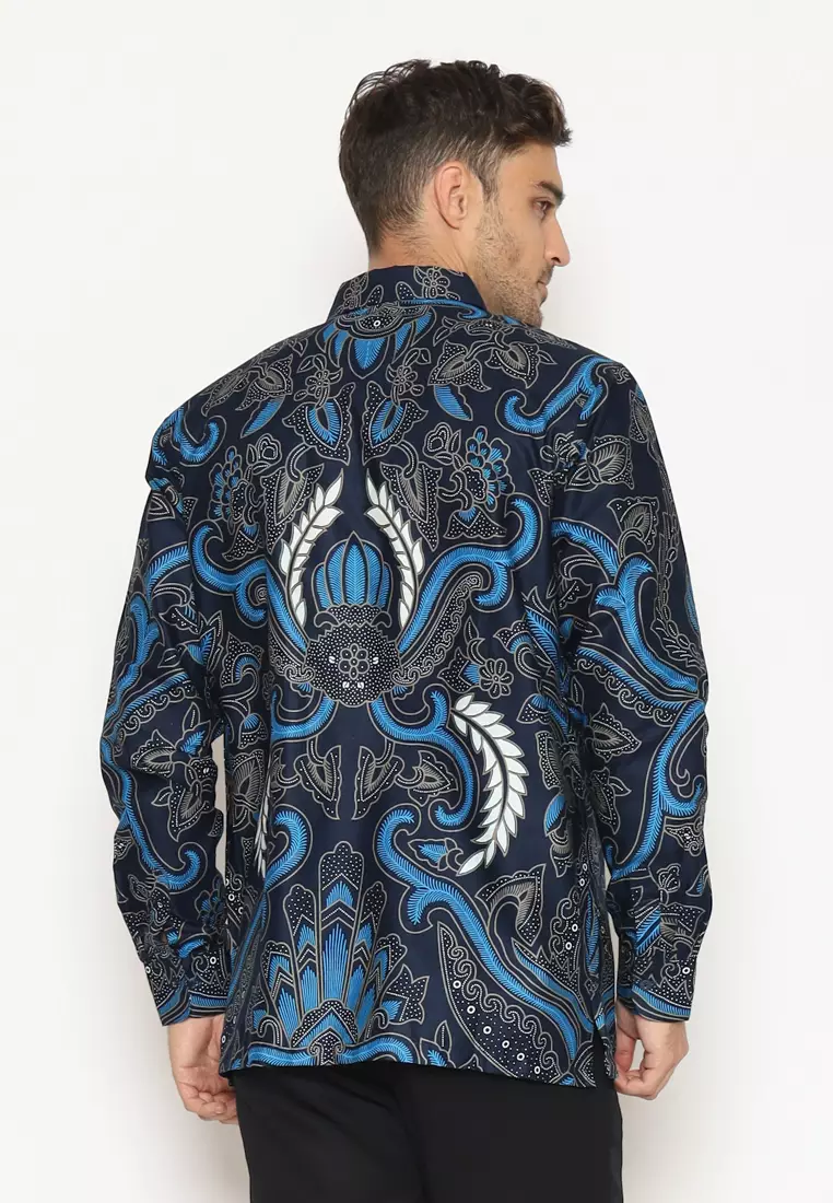 Hadinata Batik Pria Kemeja Panjang Furing Zack Zena