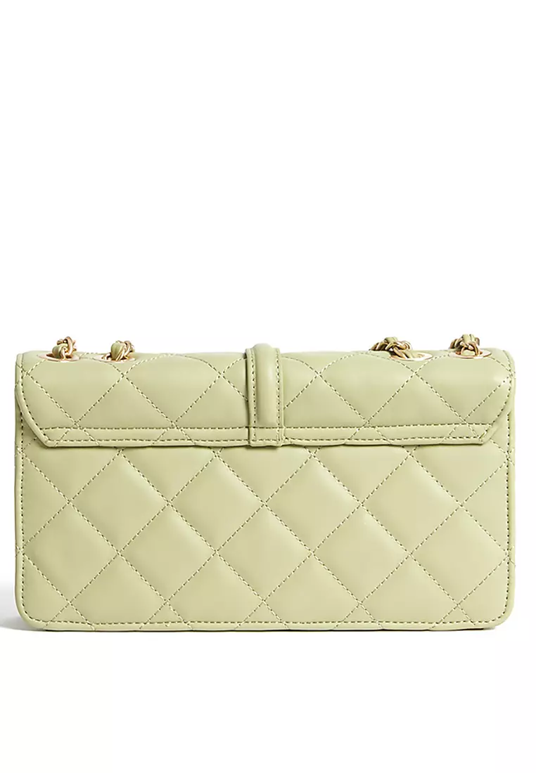 Quilted Chain Strap Cross Body Shoulder Bag