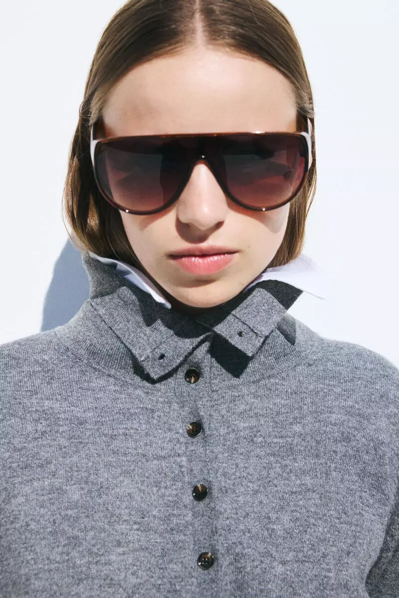 Turtleneck cardigan