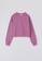 Terranova purple Women's Plain Crop Sweatshirt 952C1AAE0617FEGS_1