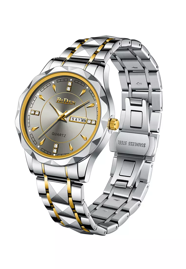 Jam Tangan Wanita Anti Air Original Branded Cewek Terbaru Asli Besi Tahan Karat Gerakan Kuarsa Women Watch abu-abu perak