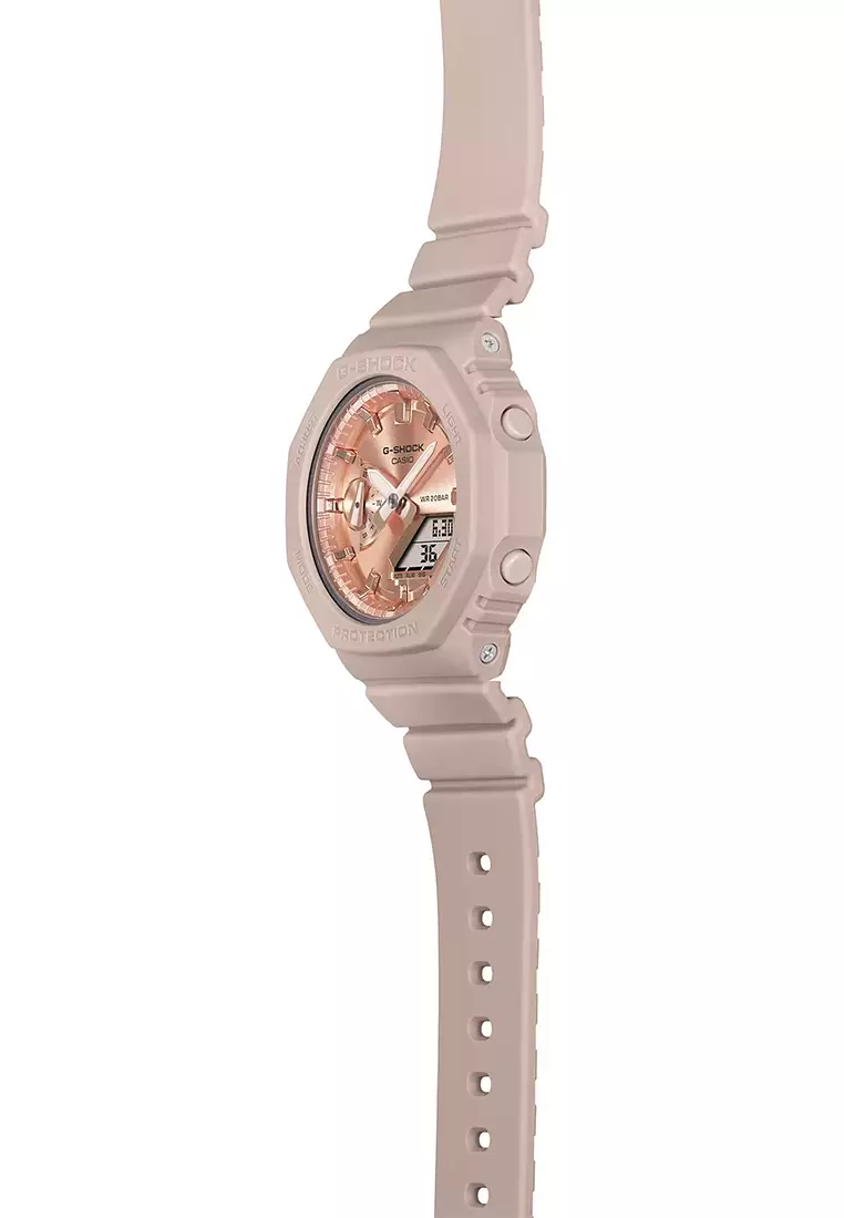 Jam Tangan Analog-Digital Wanita Casio G-Shock GMA-S2100MD-4A Rosegold - Resin Strap