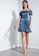ZALORA OCCASION navy Ruffle Hem Off Shoulder Dress 9E484AA6329813GS_4